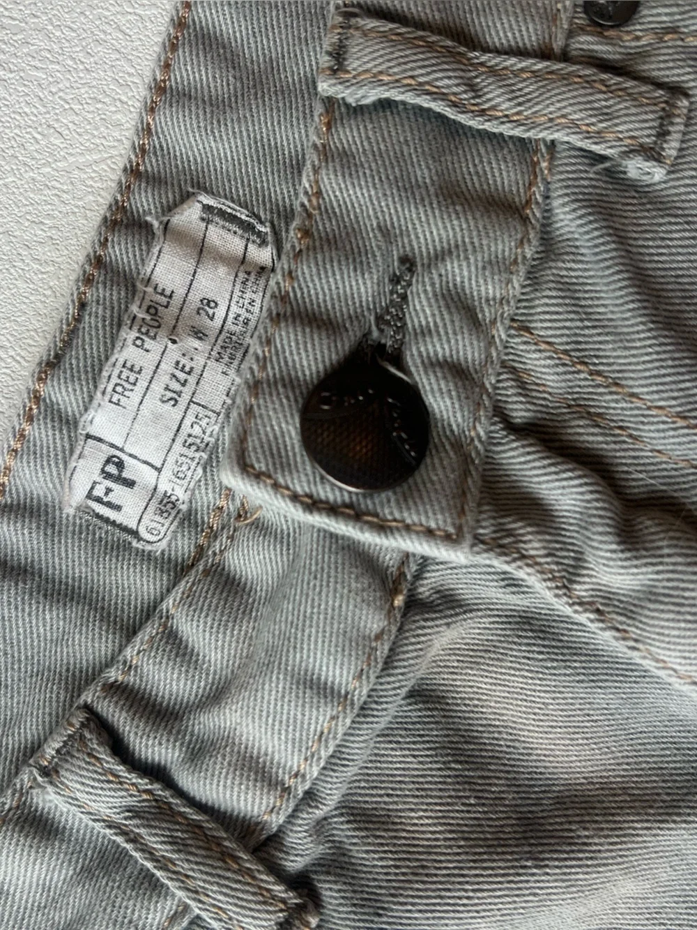 Free‎ People Denim Frayed Hem Shorts